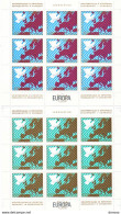 YOUGOSLAVIE 1977 CONFERENCE DE BELGRADE 2 BLOCS DE 9 Yvert 1580-1581, Michel 1692-1693 NEUF** MNH - Nuevos