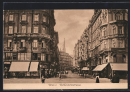 AK Wien, Rothenturmstrasse Mit Geschäften  - Autres & Non Classés