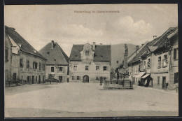 AK Kapfenberg In Obersteiermark, Ortspartie Mit Denkmal  - Andere & Zonder Classificatie