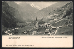 AK Heiligenblut, Ortsansicht Gegen Den Grossglockner  - Autres & Non Classés