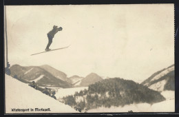 Foto-AK Mariazell, Skispringer Während Des Sprungs  - Sonstige & Ohne Zuordnung
