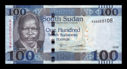 South Sudán Del Sur 100 Pounds 2019 Pick 15d Sc Unc - South Sudan