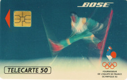 France French Telecarte Phonecard PRIVEE PUBLIQUE EN717A BOSE ACCOUSTIQUE SKI ARTISTIQUE UT BE - Telefoonkaarten Voor Particulieren