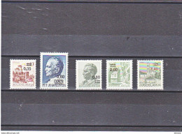 YOUGOSLAVIE 1978 Tourisme, Tito Surchargés Yvert 1636-1640 NEUF** MNH Cote 9,50 Euros - Ungebraucht