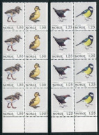 NORWAY 1980 Birds Blocks Of 4 MNH / **.  Michel 811-14 - Ongebruikt