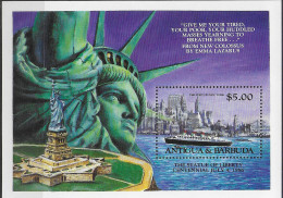 1985 Antigua E Barbuda Statue Of Liberty MNH SG N. MS 913 - Altri & Non Classificati