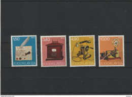 YOUGOSLAVIE 1978  Musée Des PTT Yvert 1602-1605 NEUF** MNH - Unused Stamps