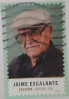 VEREINIGTE STAATEN ETATS UNIS USA 2016 JAIME ESCALANTE FOREVER USED ON PAPER MI 5294 YT 4918 SN 5100 - Usados