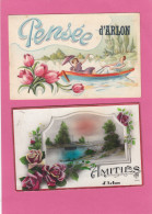 2 CARTES, PENSEE ET AMITIES D'ARLON. - Arlon