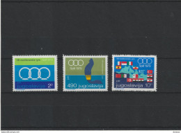 YOUGOSLAVIE 1979 Jeux Sportifs à Split Yvert 1678-1680 NEUF** MNH - Ungebraucht