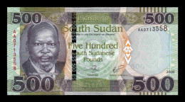 Sudán Del Sur South Sudan 500 Pounds 2018 Pick 16a Sc Unc - Sudan Del Sud