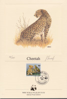 WWF 1984, Official Proof "Cheetah", 3 Art Prints Nr. 141/300, Signed - Sonstige & Ohne Zuordnung