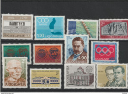 YOUGOSLAVIE 1979  Yvert 1656 + 1676-1677 + 1681 + 1684-1685 + 1688- 1691 +  1697-1698 NEUF** MNH Cote 4,80 Euros - Ungebraucht