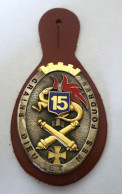 INSIGNE  15° RA REGIMENT D' ARTILLERIE - BOUSSEMART G 3766 - Hueste