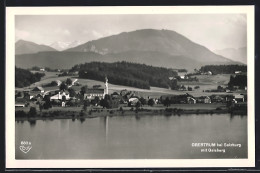 AK Obertrum Bei Salzburg, Ortsansicht Mit Gaisberg  - Autres & Non Classés