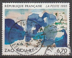 FRANCE Série Artistique: Zau Wou-ki N°2928 Année 1995 - Gebruikt