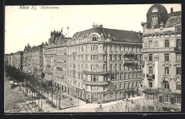 AK Wien, Stubenring Mit Abzweig Aus Der Vogelschau, Allgemeine Verkehrsbank  - Altri & Non Classificati