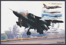 Inde India 2005 Maximum Max Card Indian Air Force, Airforce, Jaguar, Fighter Jet, Aircraft, Airplane, Aeroplane Military - Covers & Documents