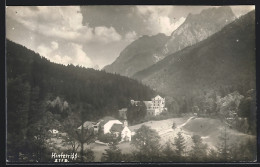 AK Hinterriss, Ortspartie Mit Gipfelpanorama Aus Der Vogelschau  - Andere & Zonder Classificatie