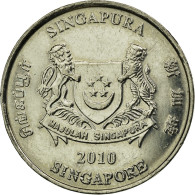 Monnaie, Singapour, 20 Cents, 2010, Singapore Mint, TTB, Copper-nickel, KM:101 - Singapour