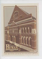 Nashville Tennessee The Historic Ryman Auditorium (salle Concert Country) Anderson Dising Illustrateur Cp Vierge - Advertising