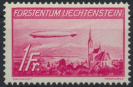 Liechtenstein 149 Zeppelin Flugpost Luxus Ungebraucht MNH Kat.-Wert 60,00 - Storia Postale