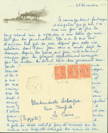 Marine Nationale Agence Embarquée Cuirassé Voltaire 29 12 26 YT N°199 2 Superbes Papiers à Lettre Illustrés - Maritime Post