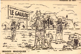 Bergougnan, Le Gaulois, Talons Caoutchouc, Illustration Chasseurs - Advertising