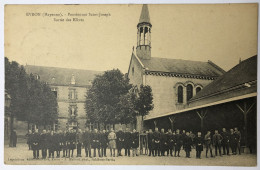 CPA 53 EVRON Pensionnat Saint Joseph - Sortie Des élèves - Nombreux écoliers Dans La Cour - 1924 - Evron