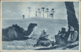 Cs419 Cartolina Ex Colonie Tripoli Bevitori Di The L'oasi Del Deserto - Altri & Non Classificati