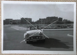 Une TRIUMPH TR3A En Plein Tournant Photo Snapshot Vers 1960 - Automobiles