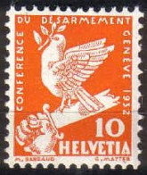 1932 Zu 186 / Mi 251 / YT 255 ** / MNH Conférence Du Désarmement Voir Description - Nuovi