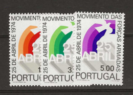 1974 MNH Portugal, Mi 1166-68 Postfris** - Nuevos