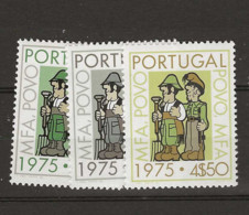 1975 MNH Portugal, Mi 1272-74 Postfris** - Ungebraucht