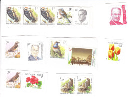 BELGIQUE - Lot De 15 Timbres Neufs (non Oblitérés) Sur Fragment - Sonstige & Ohne Zuordnung