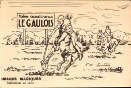 Bergougnan, Le Gaulois, Talons Caoutchouc, Illustration Sport Equestre, Polo - Advertising