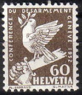 1932 Zu 189 / Mi 254 / YT 258 ** / MNH Conférence Du Désarmement SBK 70 CHF Voir Description - Ongebruikt