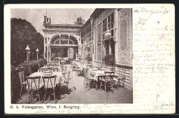 AK Wien, Restaurant Im K. K. Volksgarten, Terrasse  - Altri & Non Classificati