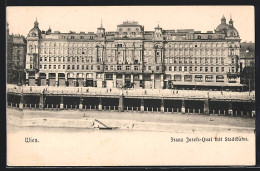 AK Wien, Franz Josefs-Quai Mit Stadtbahn  - Altri & Non Classificati