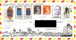 Lettre Avec 7 Timbres Espagnol Ayant Voyagée Le 17/07/1991 De MALLORCA à THUMERIE 59 - Briefe U. Dokumente