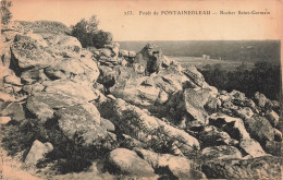 FRANCE - Fontainebleau - Forêt - Rocher Saint Germain - Carte Postale Ancienne - Fontainebleau