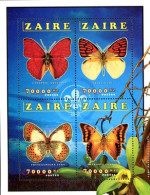 ZAIRE 1996 - Papillons Et Scoutisme -  4 Timbes En Bloc Dentelé - Neufs