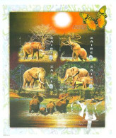 ZAIRE 1997 - Elephants Et Scoutisme - Feuillet Non Dentelé - Nuovi