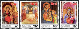 ZAIRE 1987 - Noël - Tableaux De Fra Angelico - 4 V. - Ungebraucht