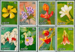 ZAIRE 1984 - Fleurs Du Zaire - 8 V. - Unused Stamps