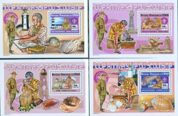 CONGO KINSHASA 2007 -  Scouts, Phares Et Coquillages - 4 Blocs De Luxe - Mint/hinged