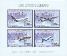 CONGO KINSHASA 2006 -  Les Avions Airbus - 4 V. Non Dentelées - Ungebraucht