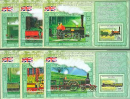 CONGO KINSHASA 2006 -  Les Trains Antiques Britanniques - 6 BF Non Dentelés - Neufs