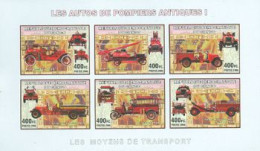 CONGO KINSHASA 2006 -  Les Autos De Pompiers - 6 V. Non Dentelés - Ungebraucht