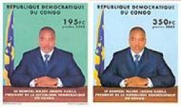 CONGO KINSHASA 2002 - Hommage à Joseph Kabila - 2 V. - Non Dentelés - Neufs